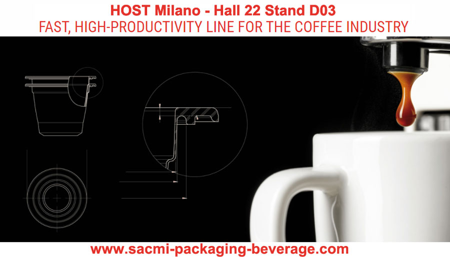 Host Milano accoglie l’innovativa soluzione Sacmi per la produzione di coffee capsules
