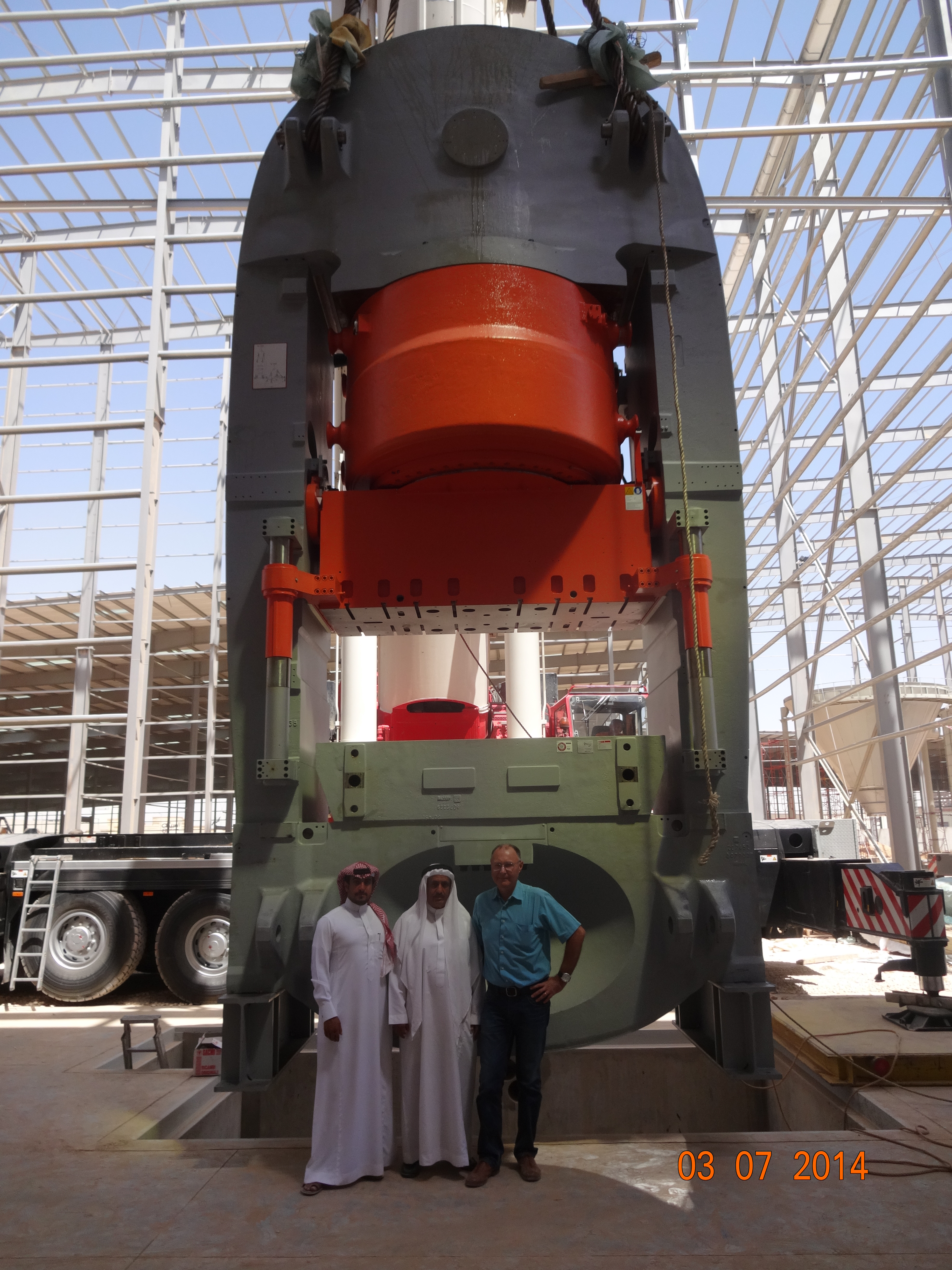 Sacmi PH 6500 press arrives in Saudi Arabia
