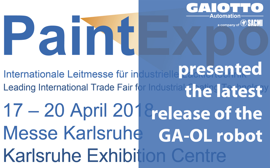 Gaiotto presents the latest release of the GA-OL robot at Paint Expo 2016