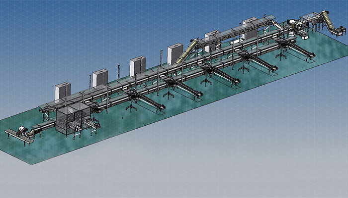 Sala de armazenamento horizontal - REB (Amortecedor de recirculação)